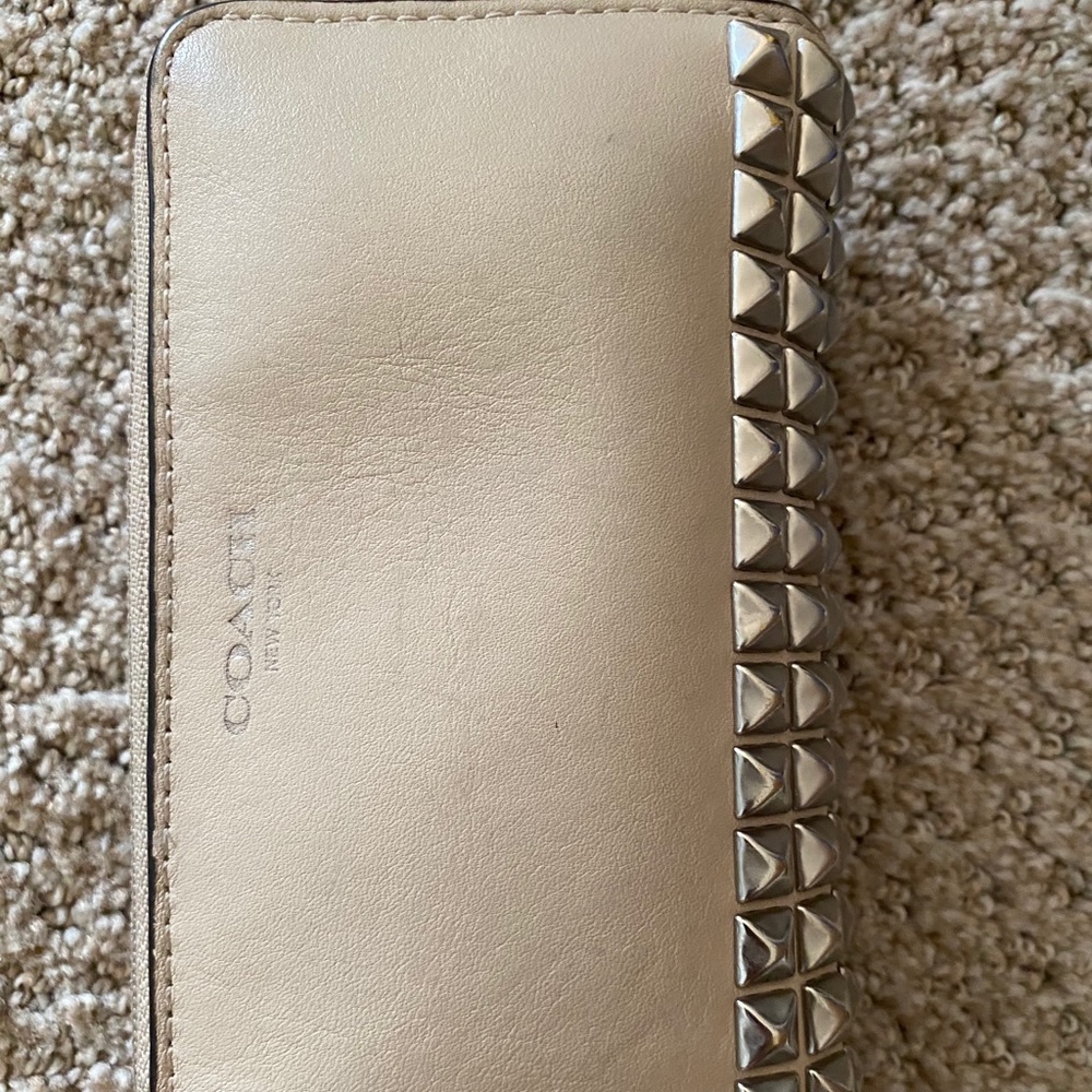 Coach wallet clutch key ring Studded Orig 150